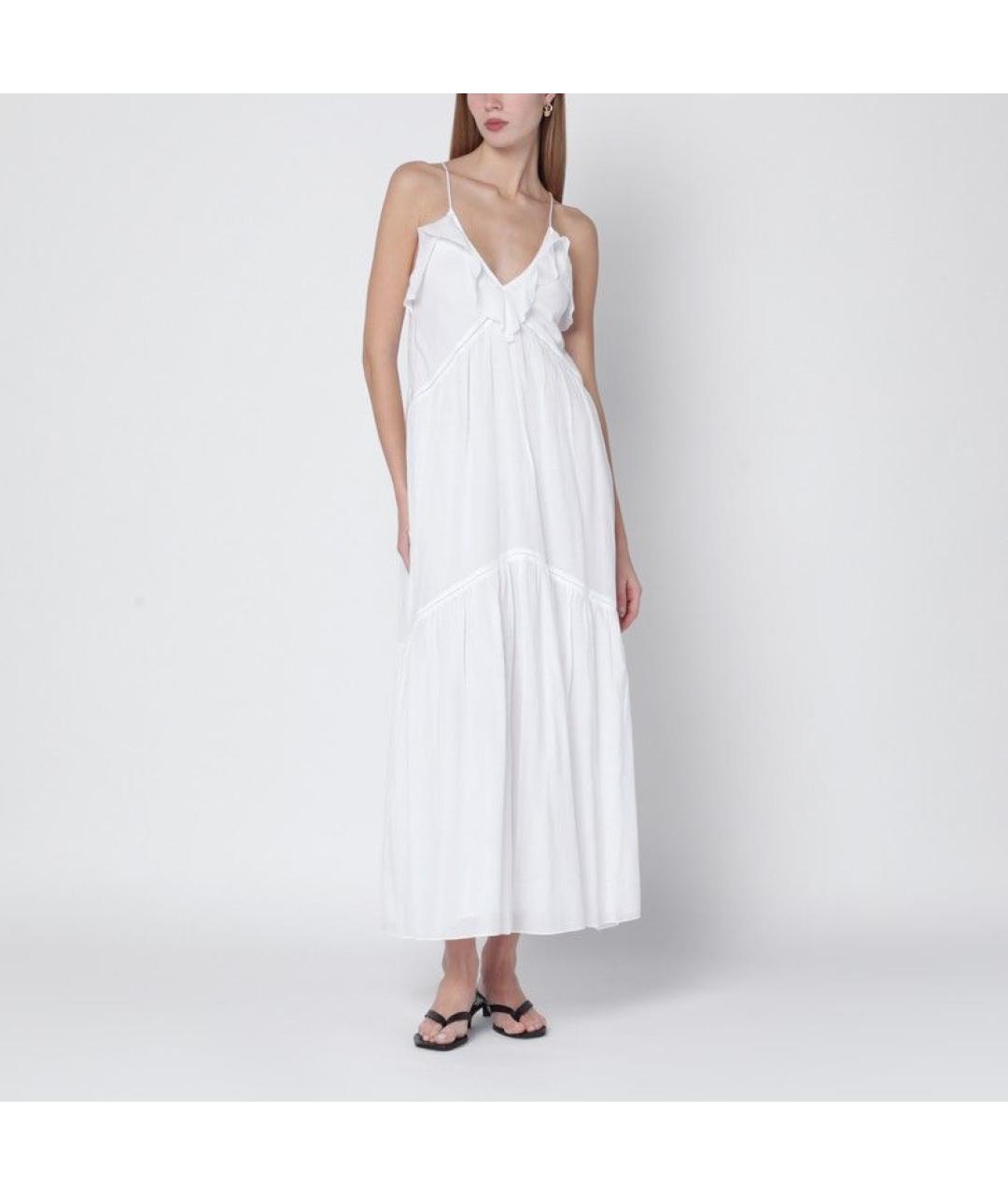 ISABEL MARANT Белое хлопковое повседневное платье, фото 2