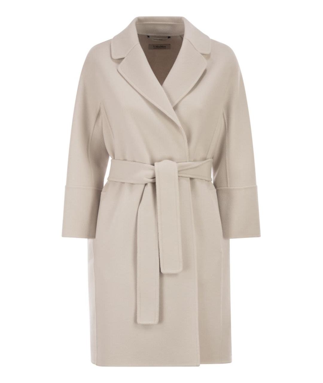 'S MAX MARA Белое шерстяное пальто, фото 1