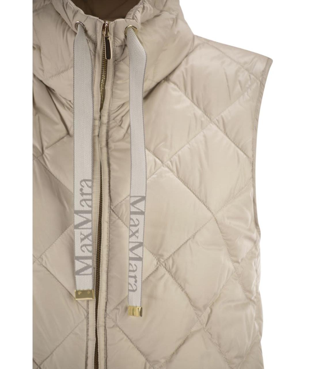 MAX MARA Бежевый полиамидовый жилет, фото 4