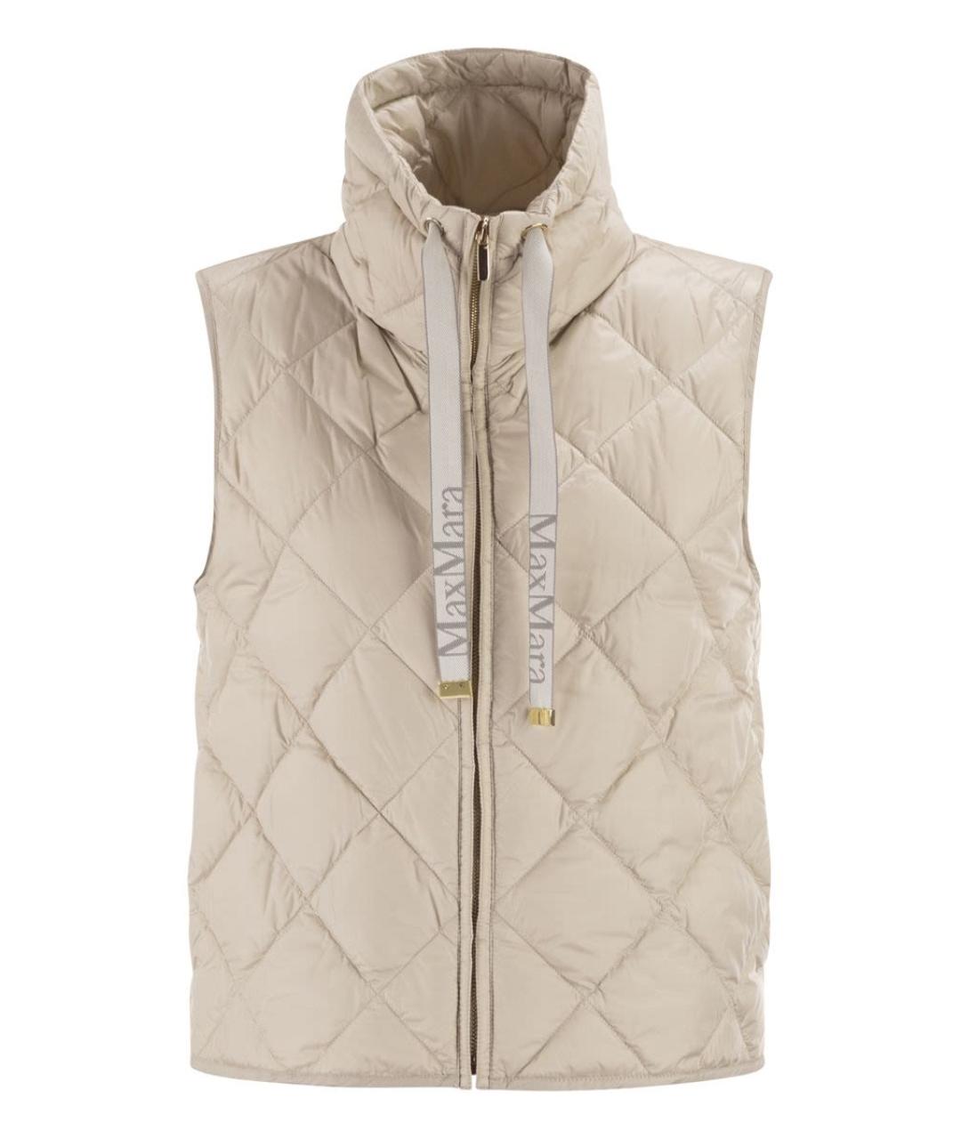 MAX MARA Бежевый полиамидовый жилет, фото 1