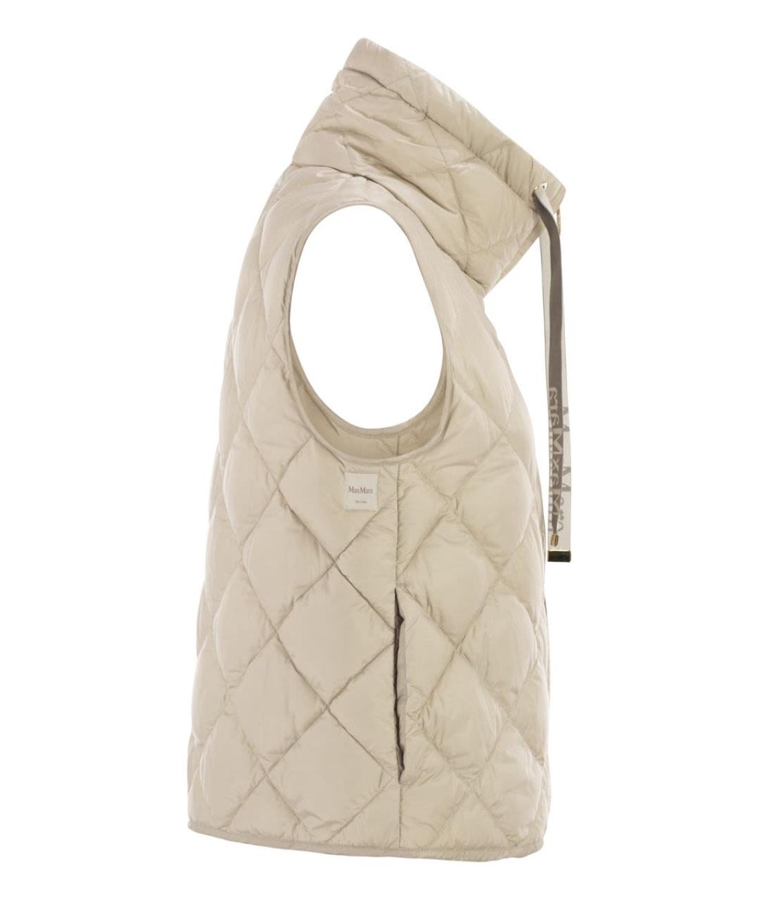 MAX MARA Бежевый полиамидовый жилет, фото 3