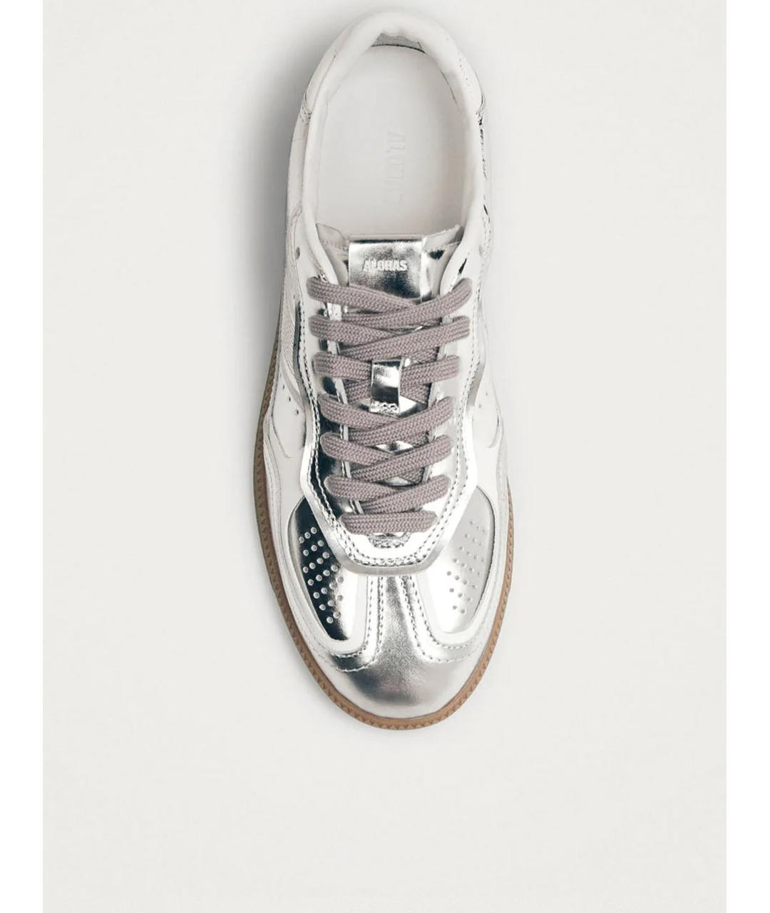 ALOHAS Серебряные кожаные кеды, фото 2