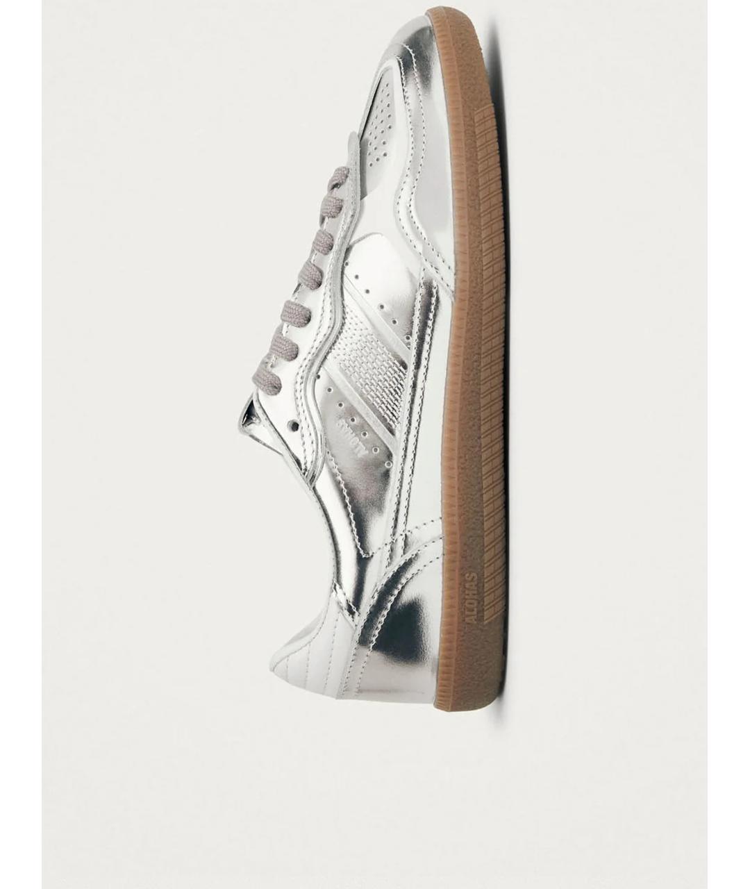 ALOHAS Серебряные кожаные кеды, фото 3