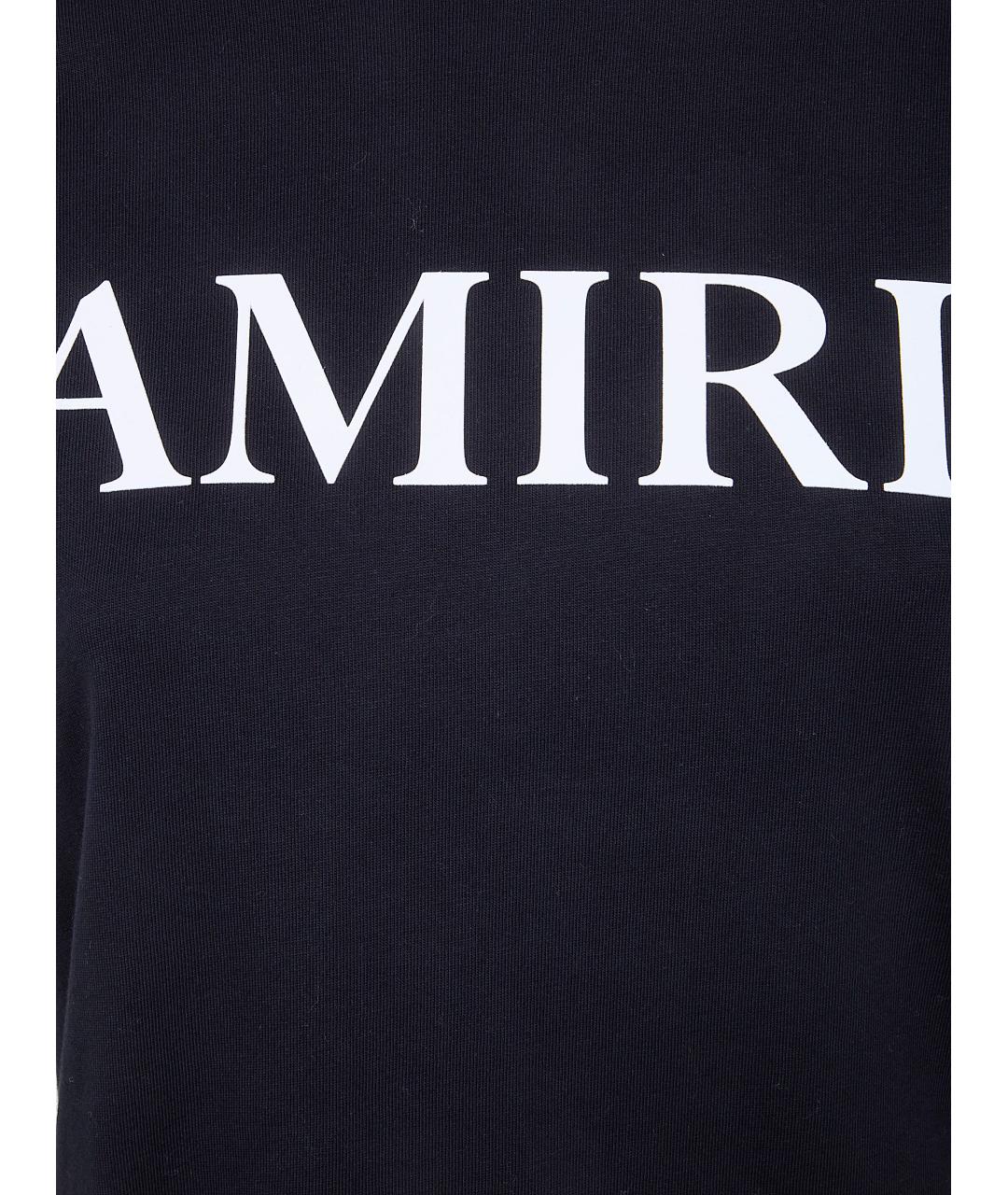 AMIRI Черная хлопковая футболка, фото 3