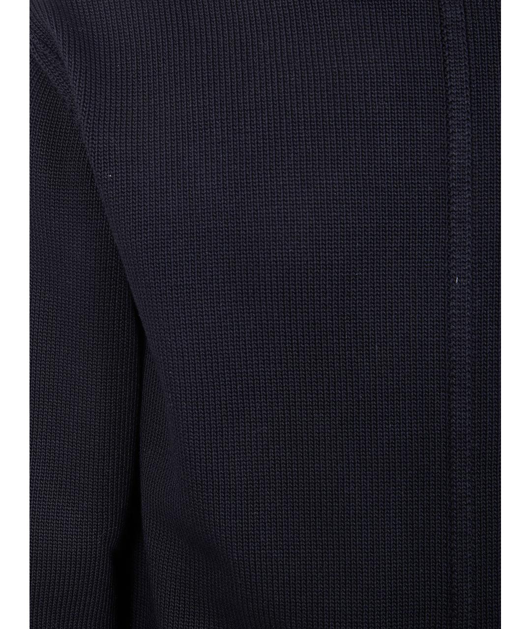 RICK OWENS Черный хлопковый джемпер / свитер, фото 3