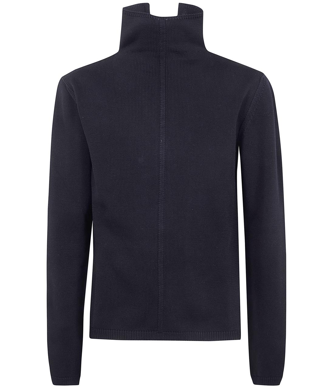 RICK OWENS Черный хлопковый джемпер / свитер, фото 1