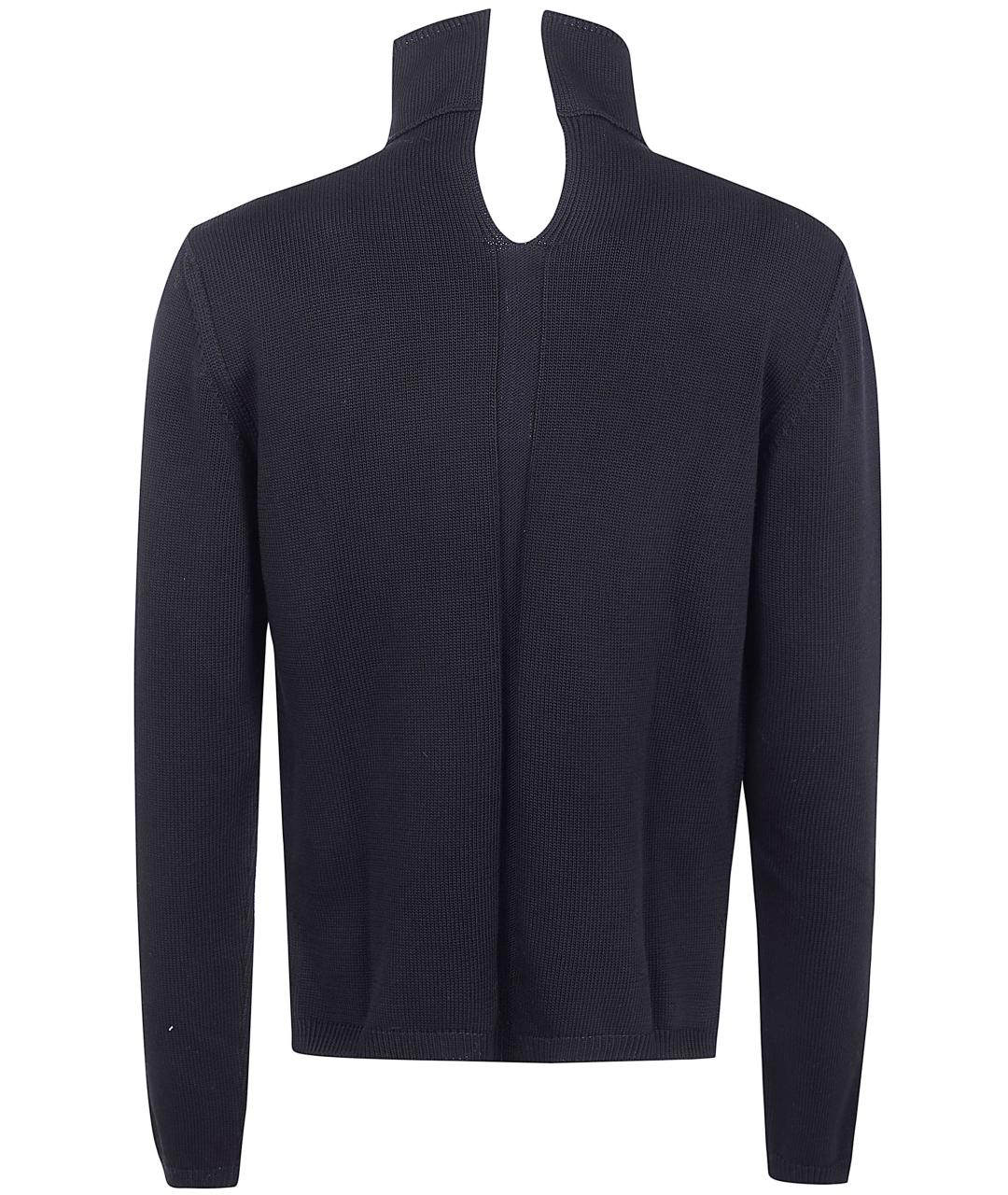 RICK OWENS Черный хлопковый джемпер / свитер, фото 2