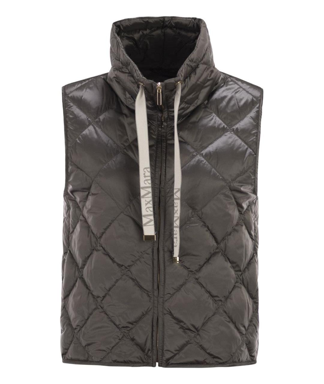 MAX MARA Серый полиамидовый жилет, фото 1