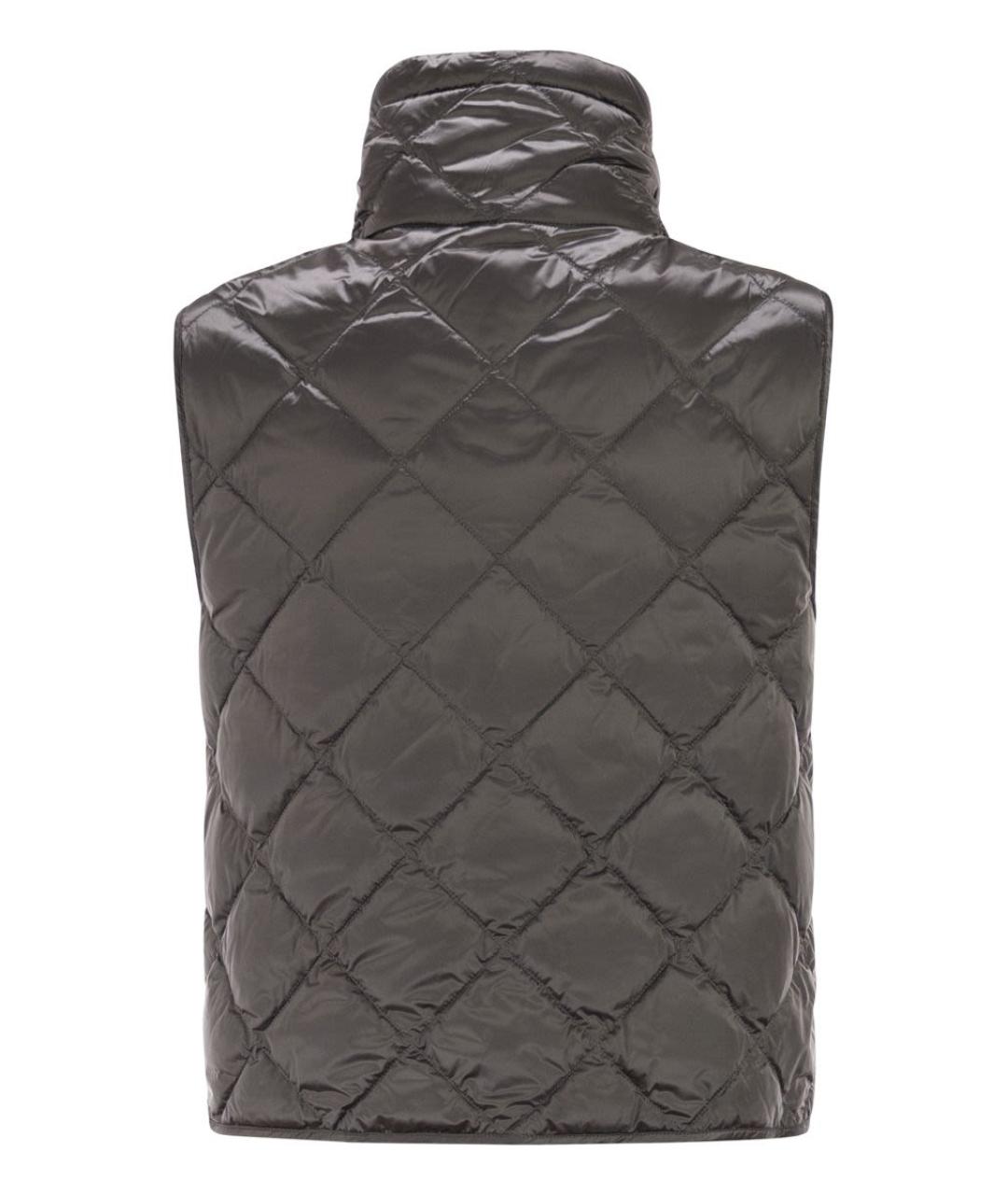 MAX MARA Серый полиамидовый жилет, фото 2