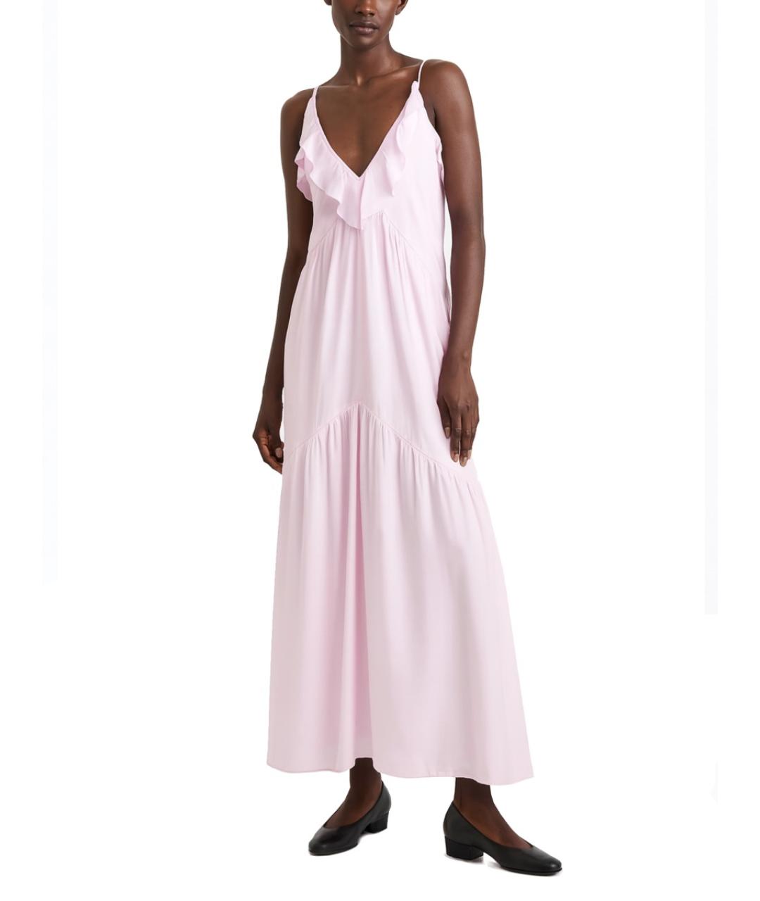 ISABEL MARANT Розовое хлопковое вечернее платье, фото 2