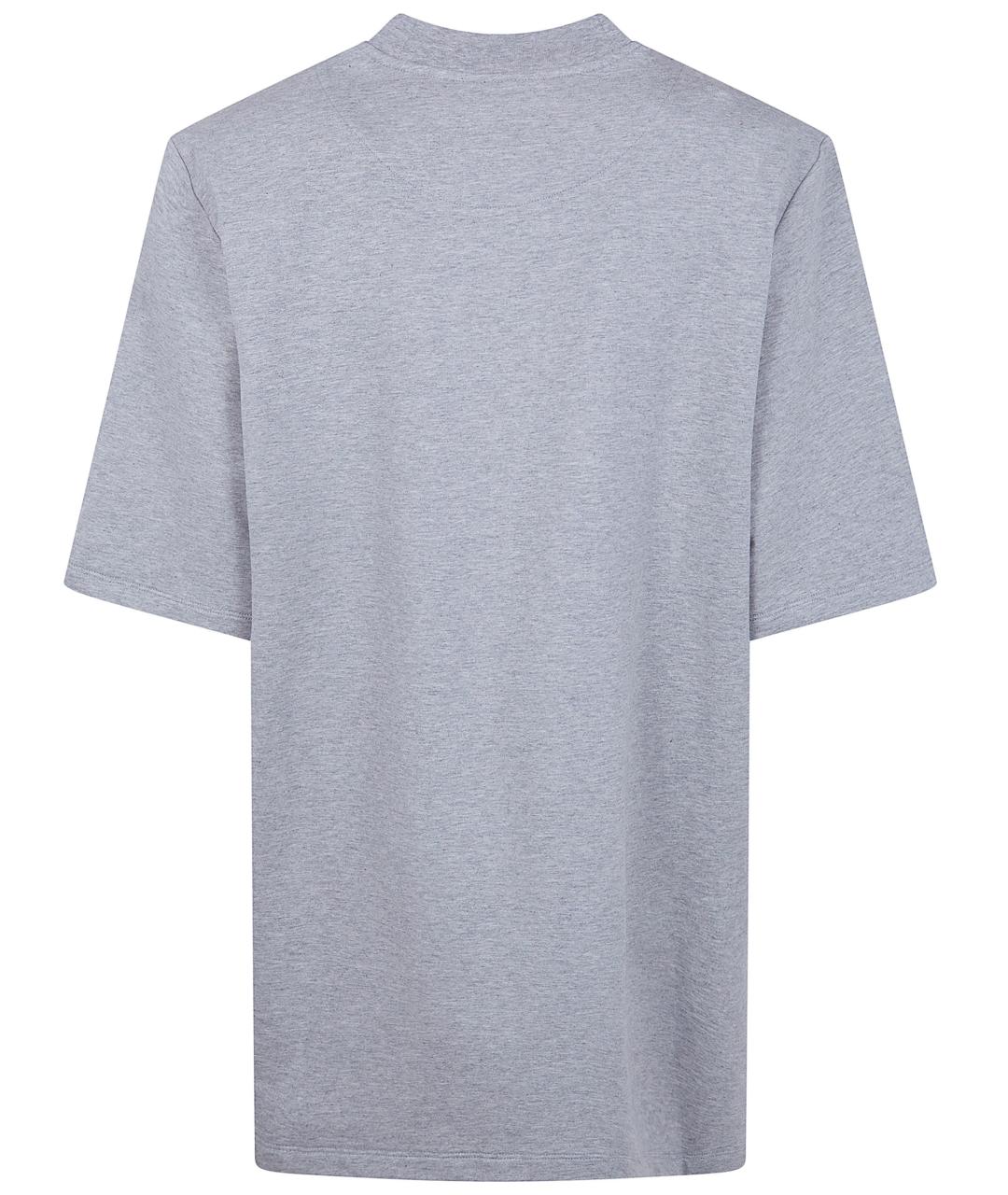 THE ATTICO Серая хлопковая футболка, фото 2