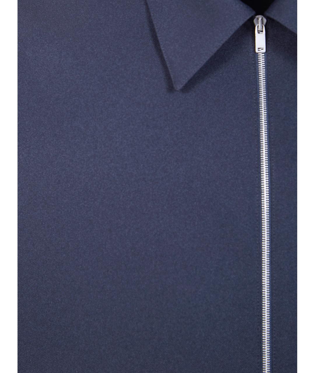 JIL SANDER Синяя кэжуал рубашка, фото 3