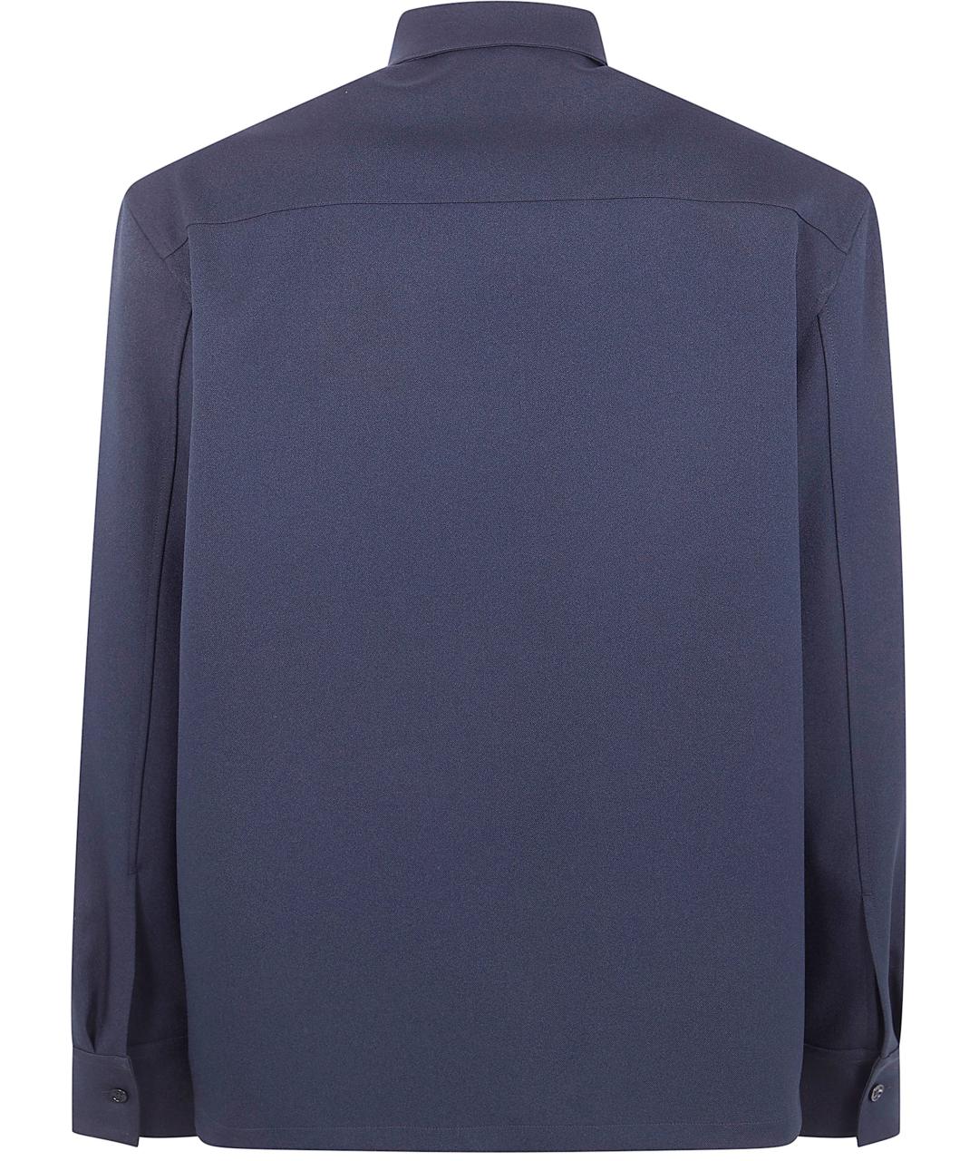 JIL SANDER Синяя кэжуал рубашка, фото 2