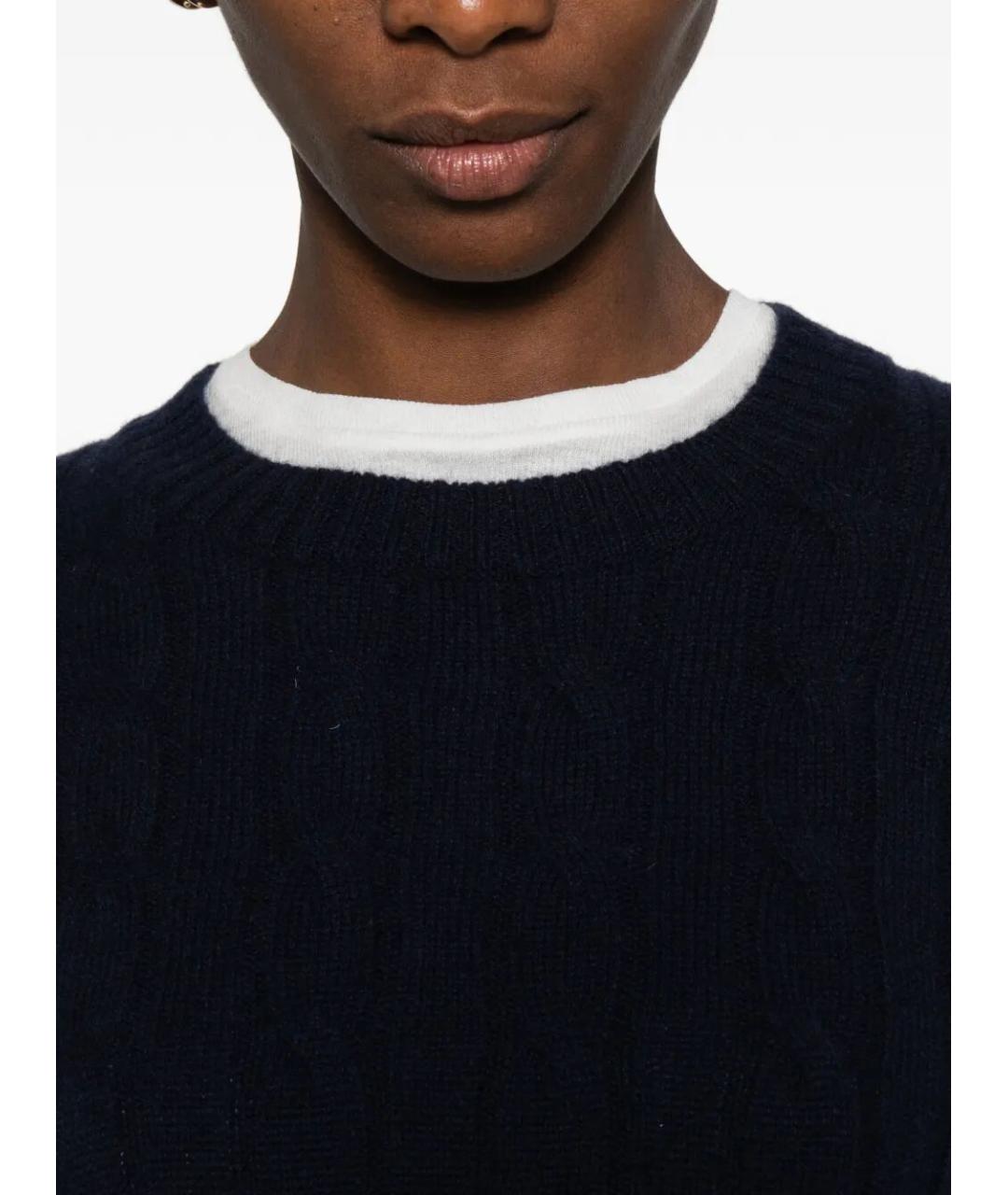 SPORTY AND RICH Синий кашемировый джемпер / свитер, фото 2