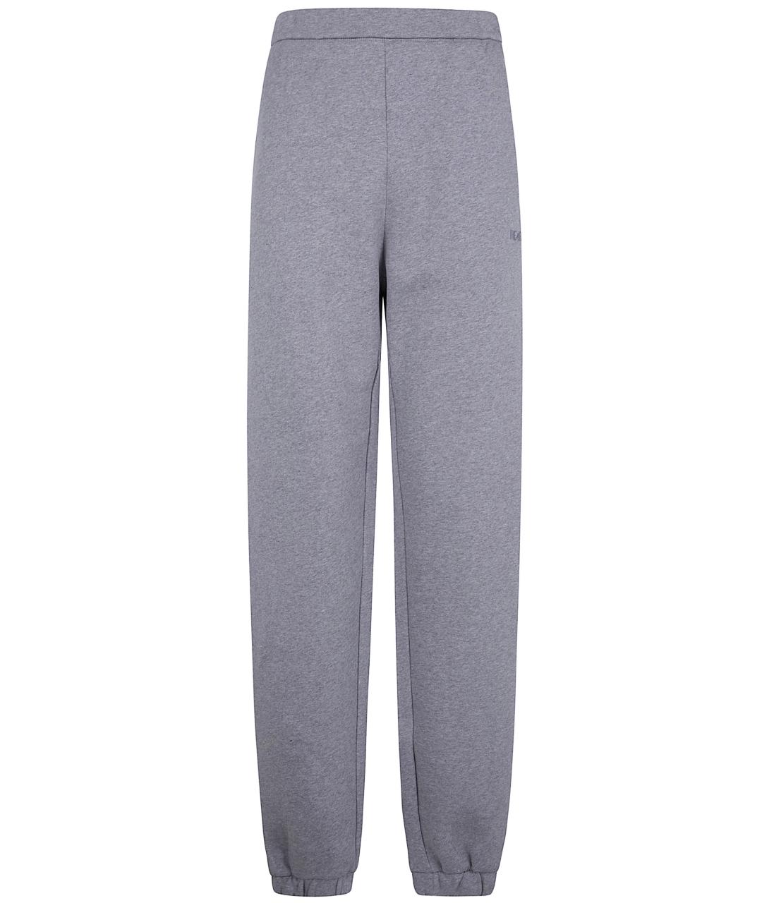 THE ATTICO Серые хлопковые прямые брюки, фото 1