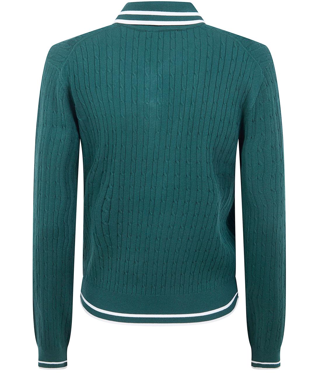 SPORTY AND RICH Зеленый полиэстеровый джемпер / свитер, фото 2