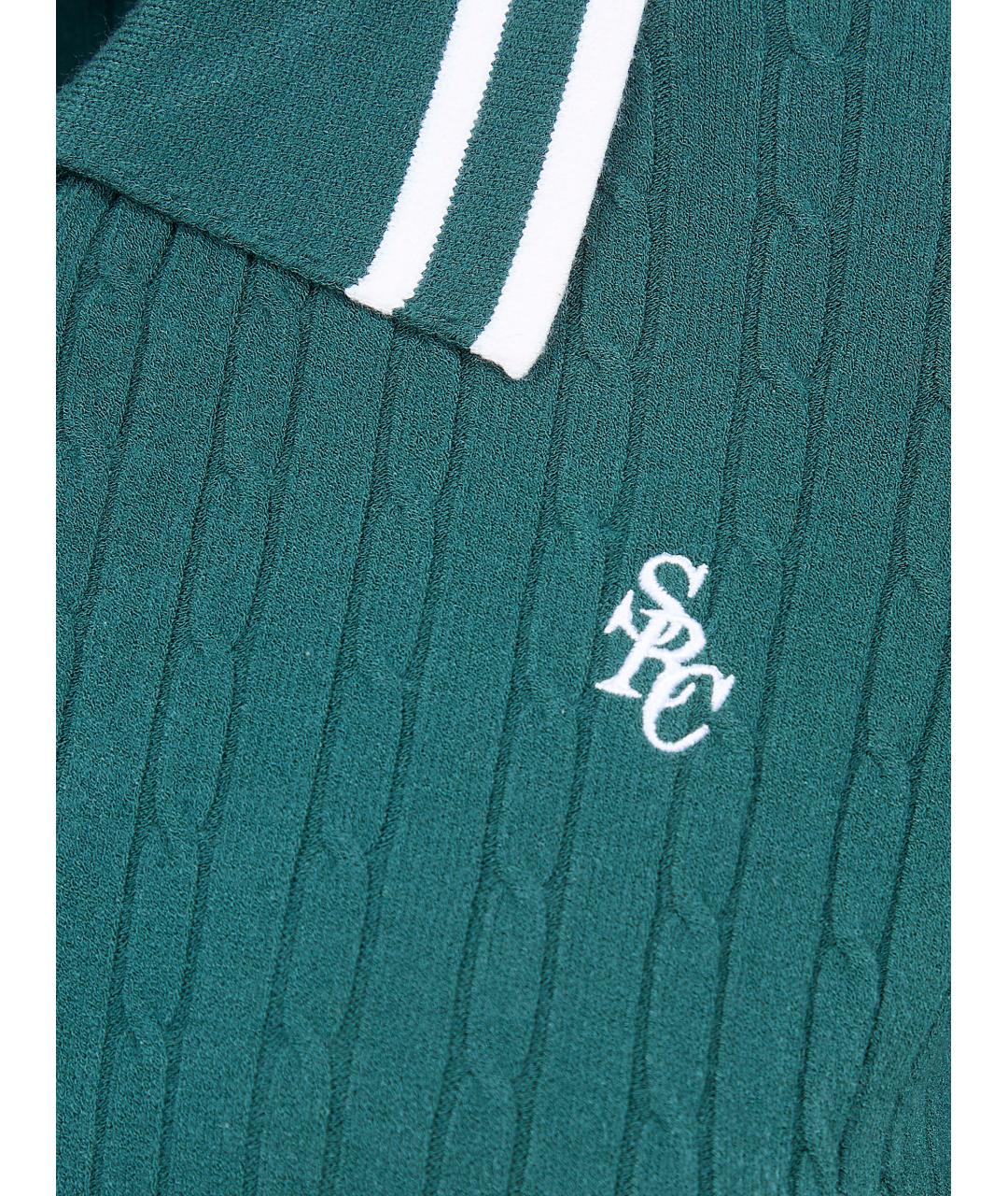 SPORTY AND RICH Зеленый полиэстеровый джемпер / свитер, фото 3