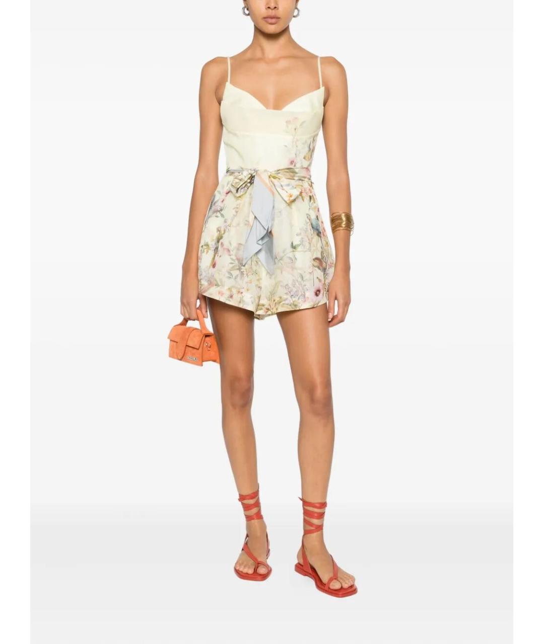 ZIMMERMANN Мульти льняной комбинезон, фото 2