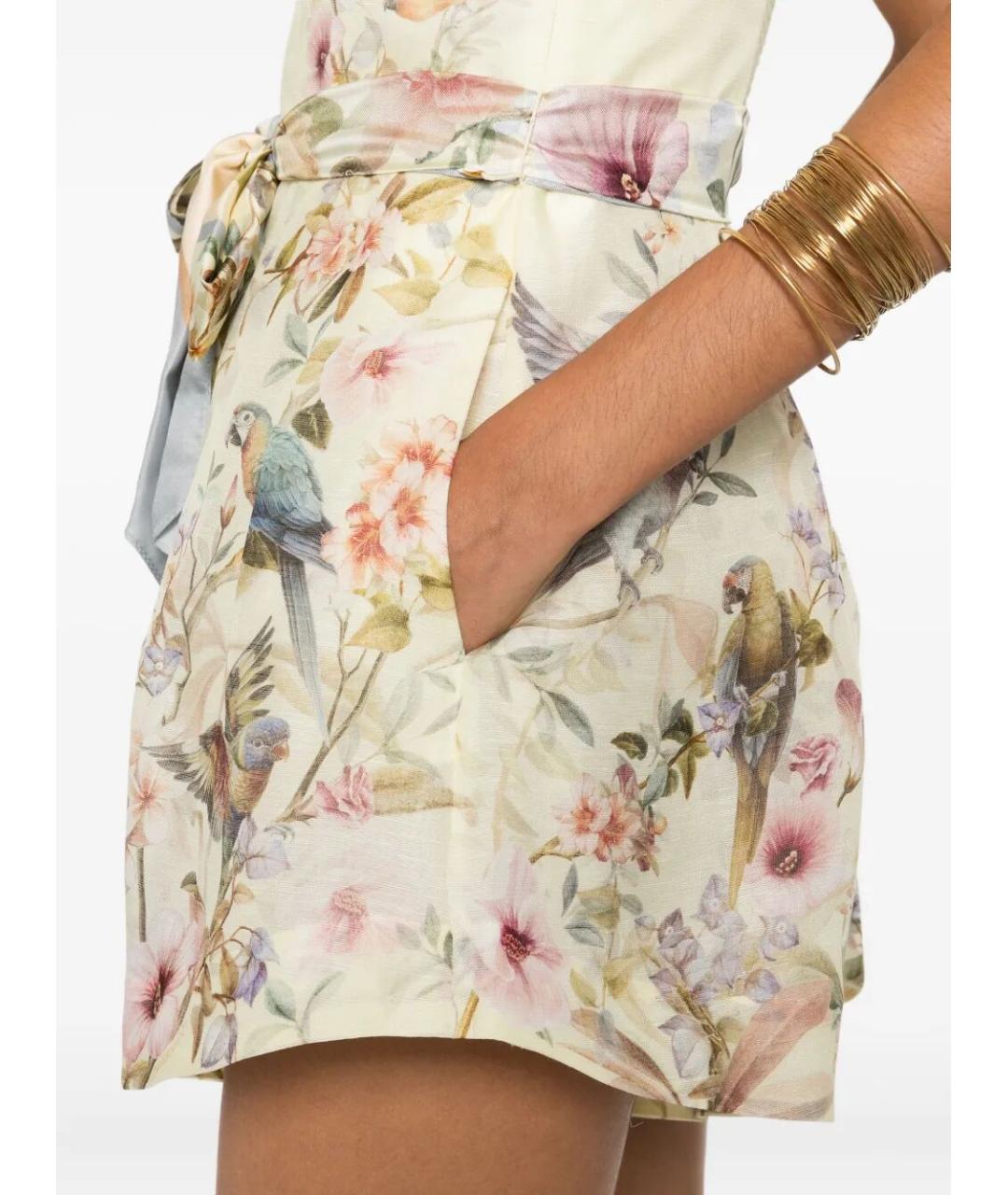 ZIMMERMANN Мульти льняной комбинезон, фото 5