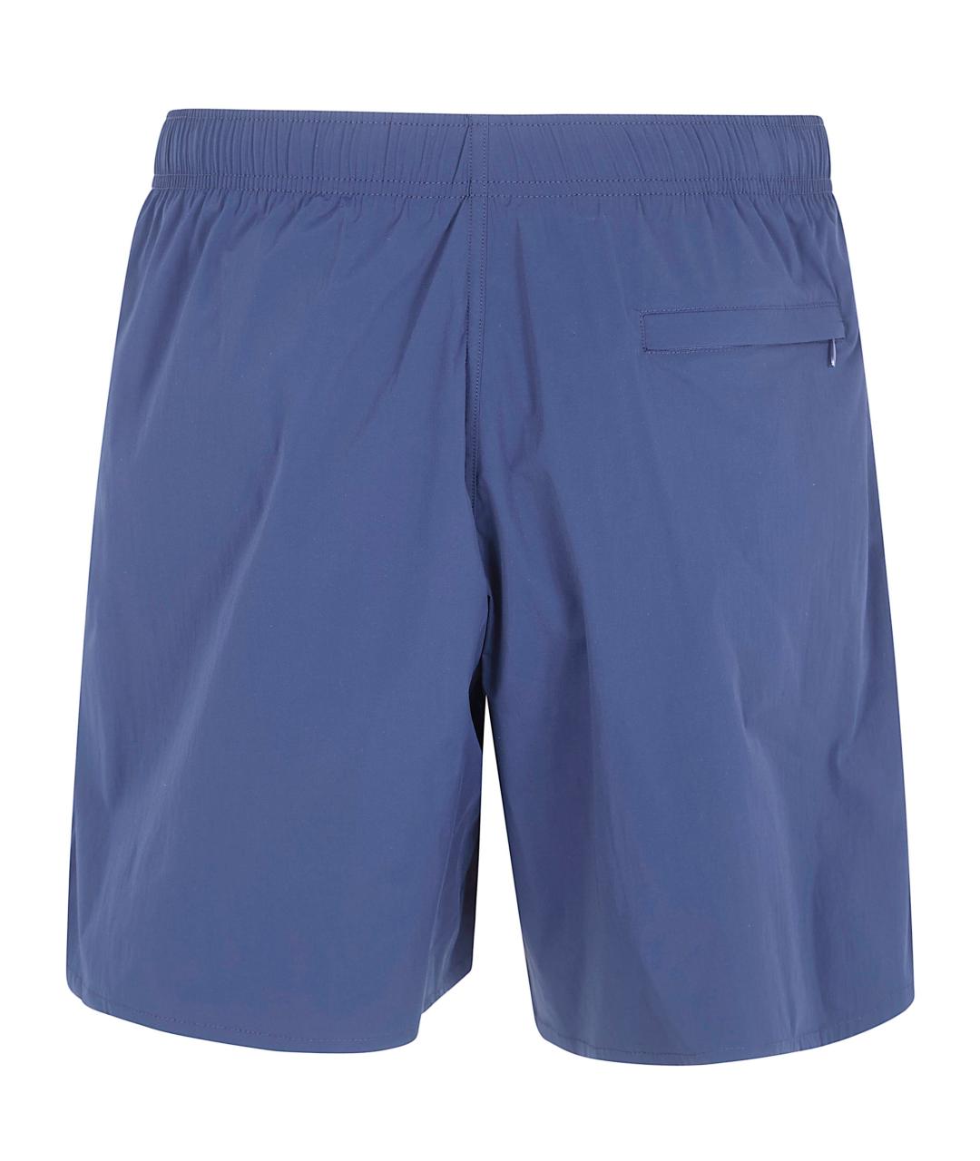 JIL SANDER Синие полиамидовые шорты, фото 2