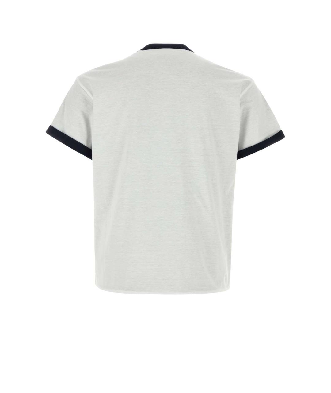 PRADA Белая хлопковая футболка, фото 2