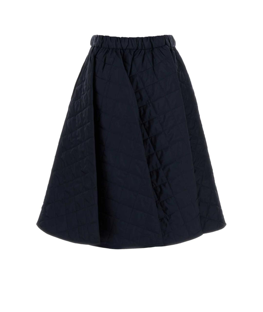 PRADA Темно-синяя полиамидовая юбка миди, фото 2