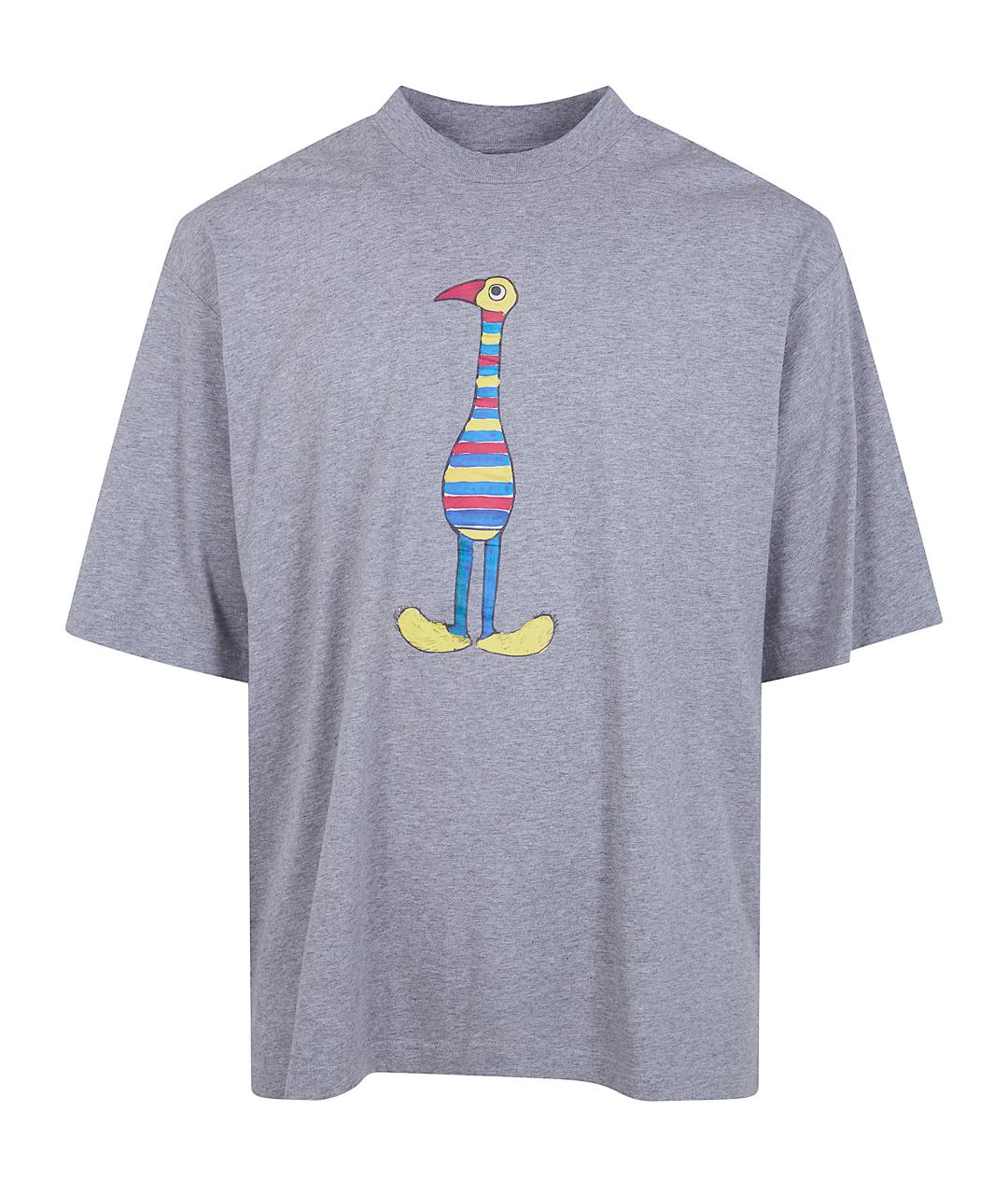 MARNI Серая хлопковая футболка, фото 1