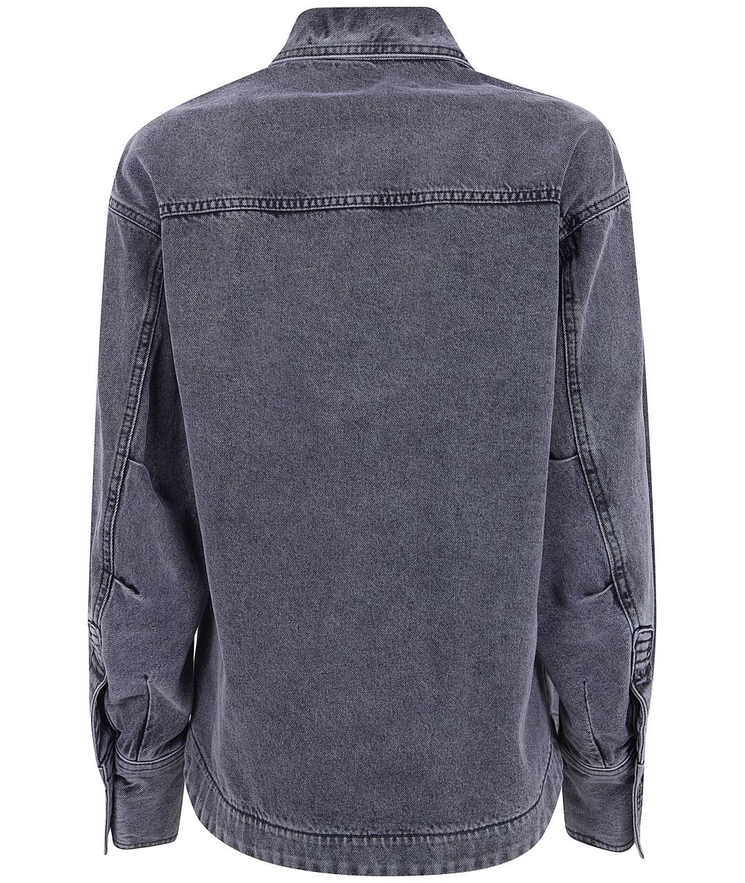 THE ATTICO Черная хлопковая рубашка, фото 2