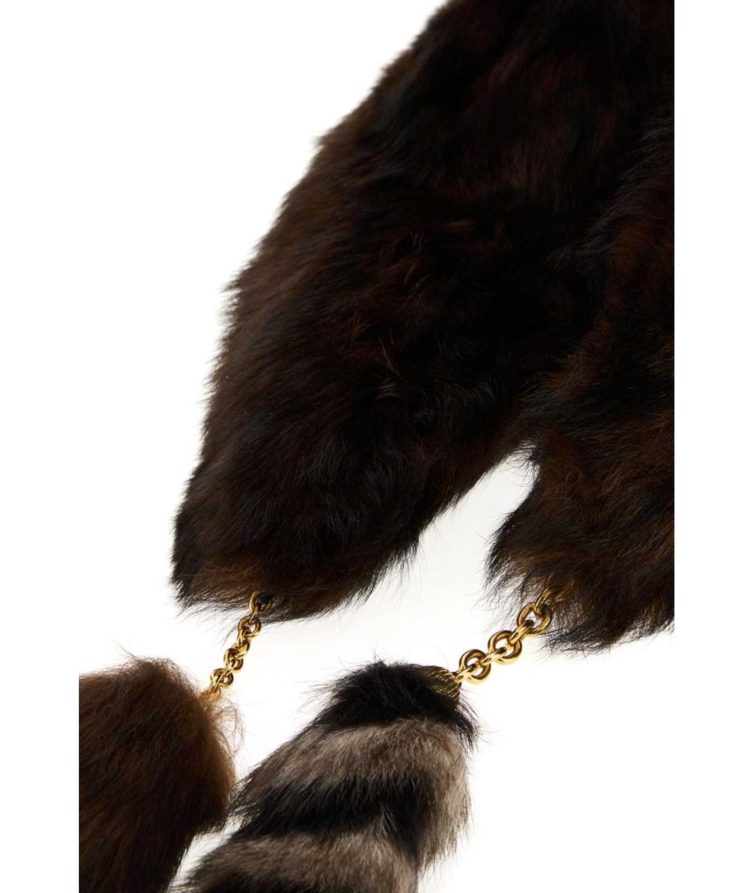 CHLOE Коричневый шарф, фото 2