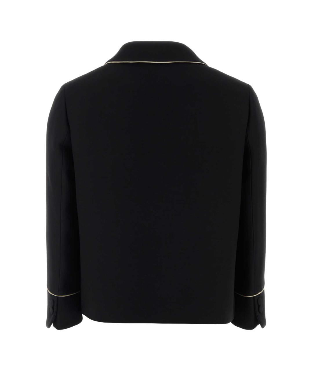 FENDI Черный шерстяной жакет/пиджак, фото 4