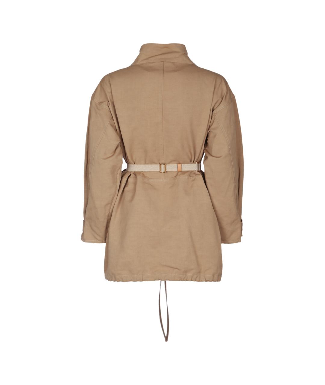 PRADA Бежевое хлопковое повседневное платье, фото 3