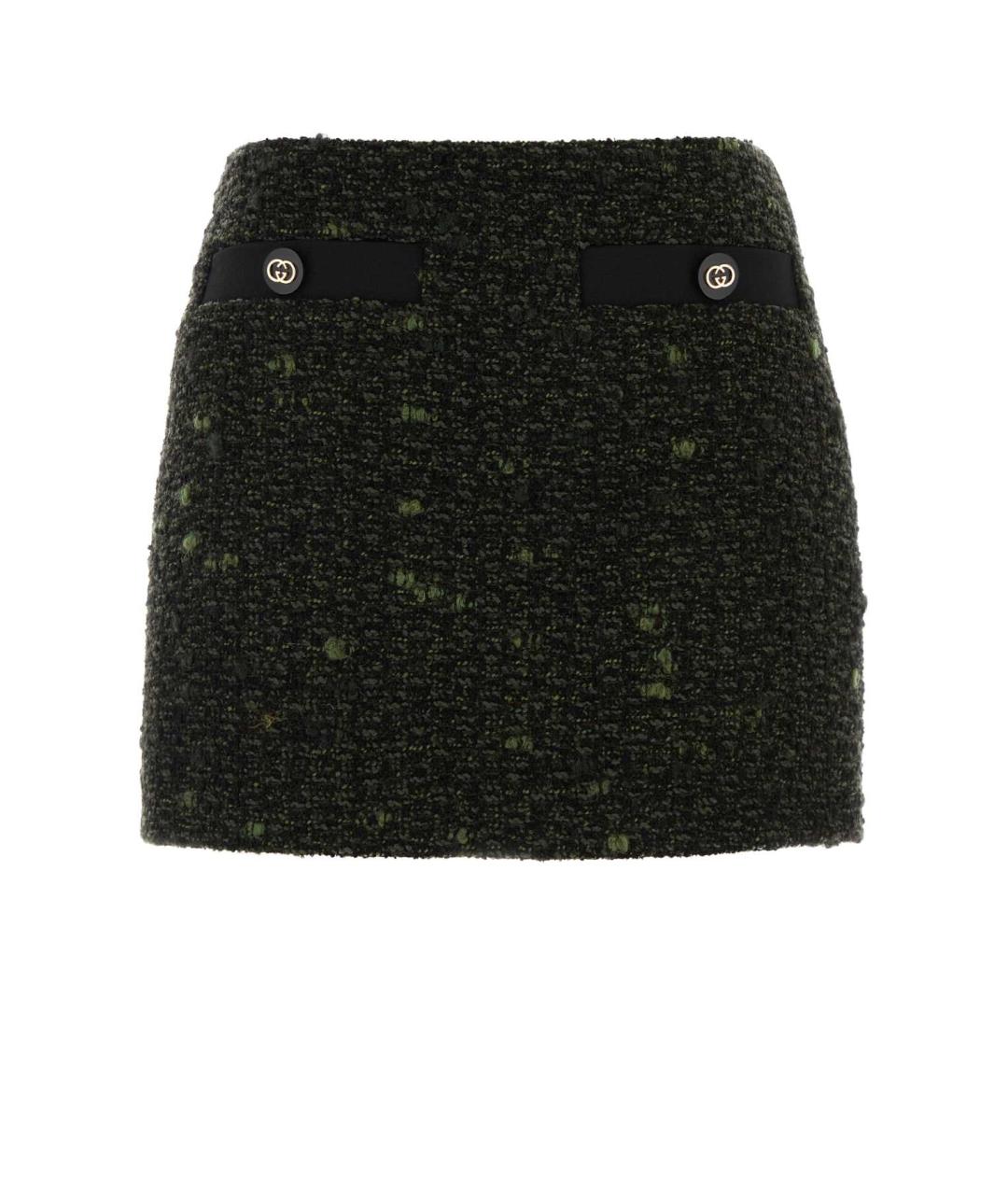 GUCCI Мульти полиэстеровая юбка мини, фото 1