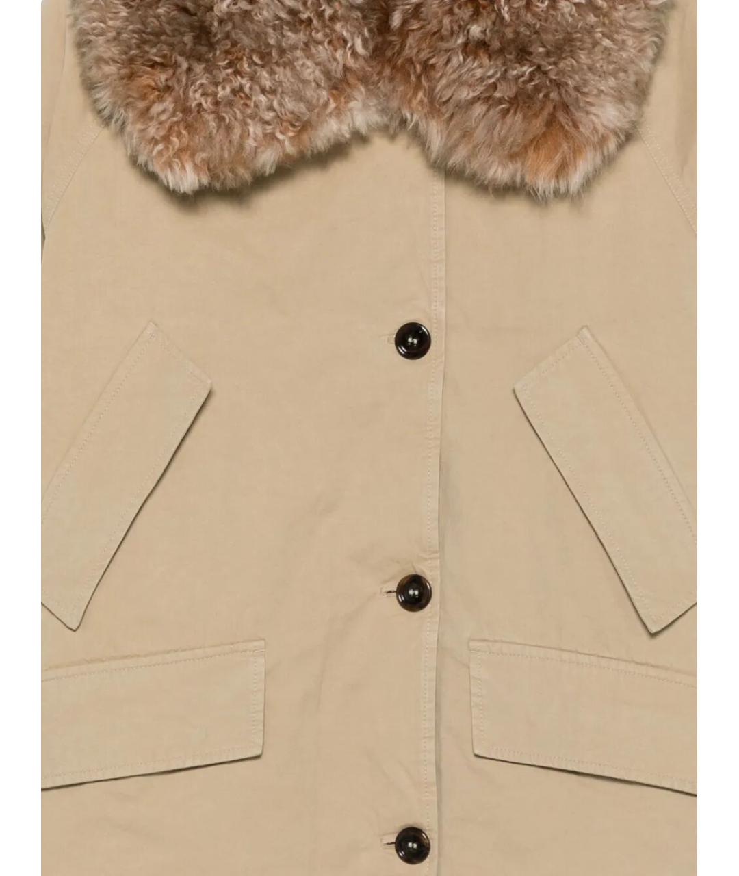 PRADA Бежевая хлопковая парка, фото 4