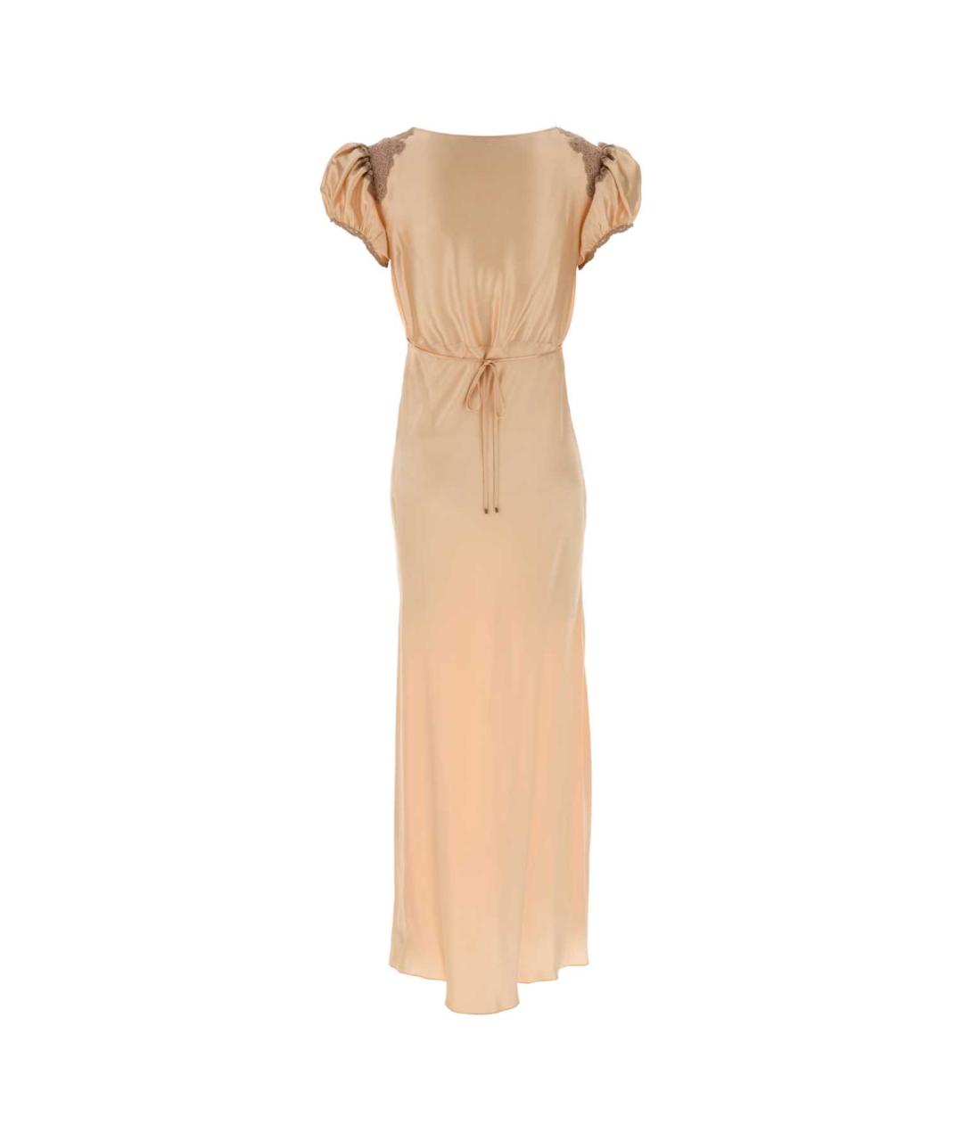 CHLOE Розовое шелковое повседневное платье, фото 2