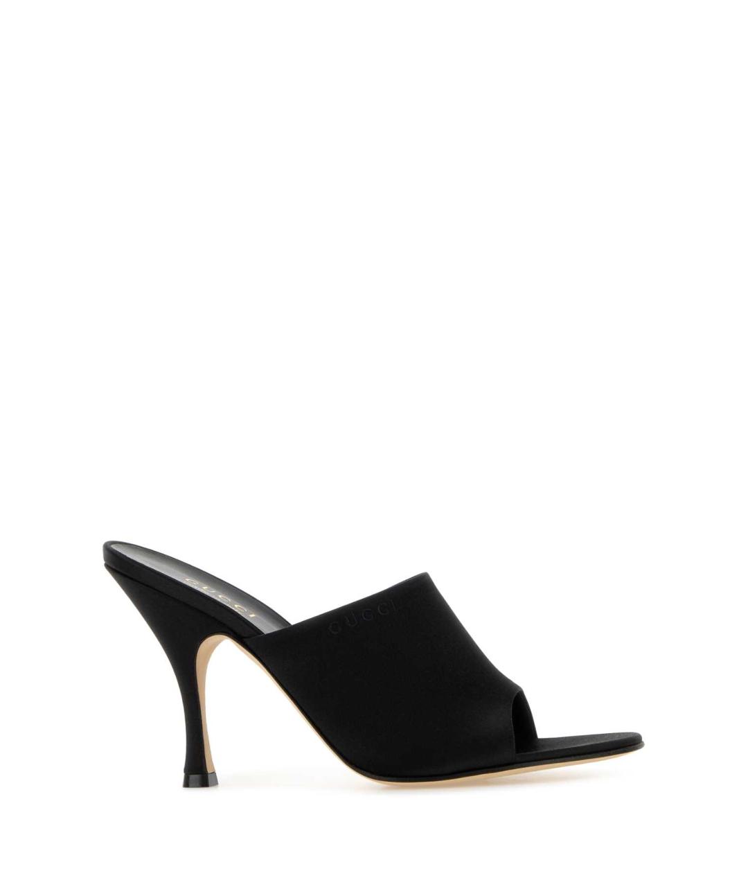 GUCCI Черные текстильные мюли, фото 2
