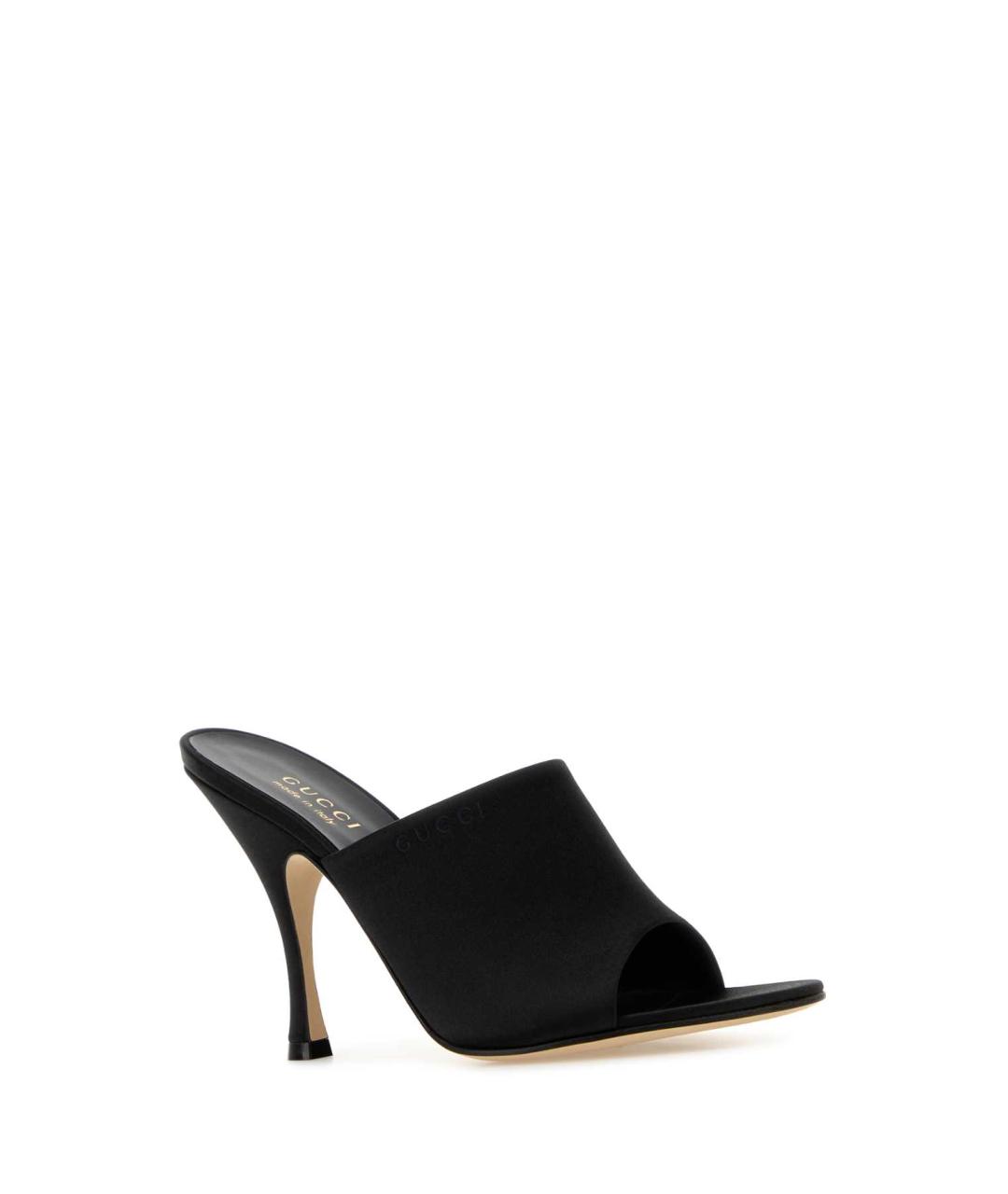 GUCCI Черные текстильные мюли, фото 4