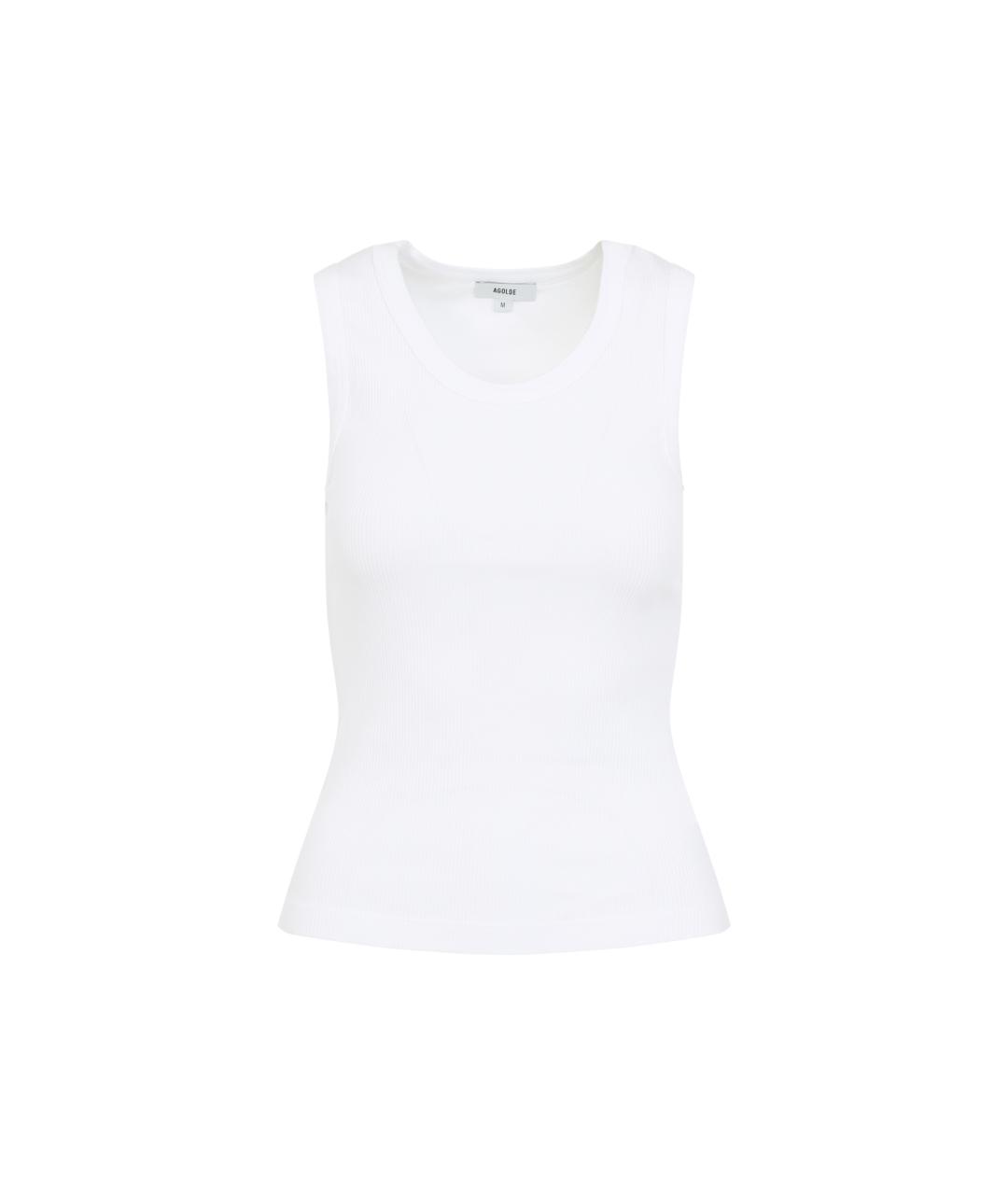 AGOLDE Белая хлопковая майка, фото 1