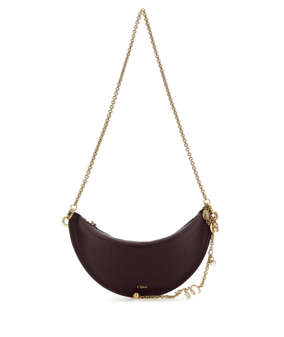 CHLOE Фиолетовая кожаная сумка через плечо, фото 1