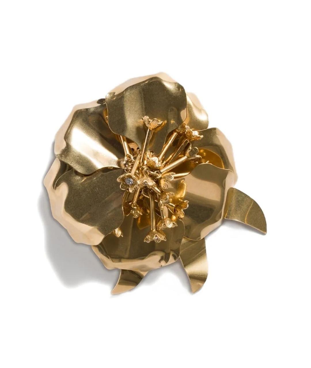 MIU MIU Золотая металлическая булавка / брошь, фото 2