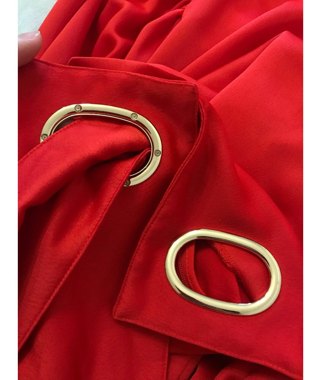 SELF-PORTRAIT Красная полиэстеровая рубашка, фото 7