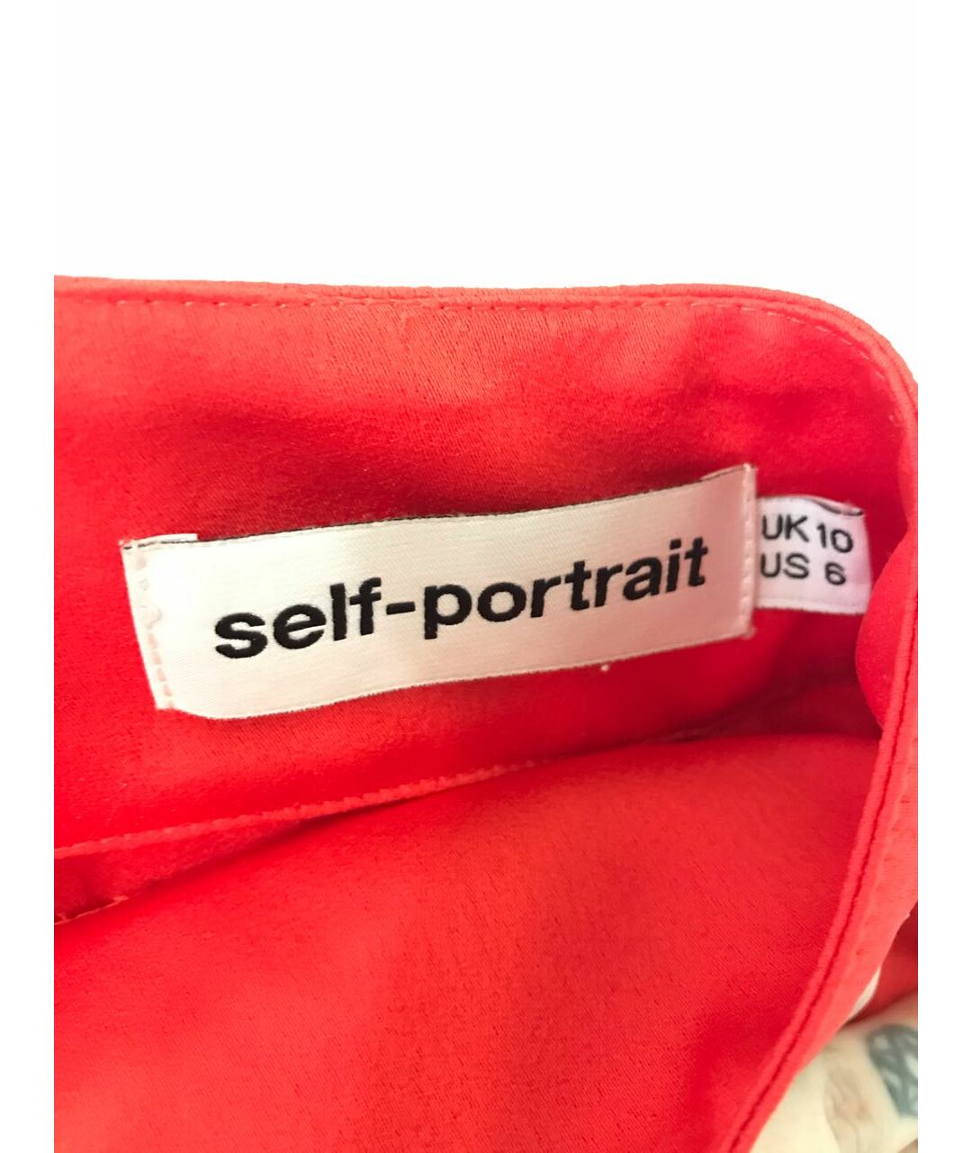 SELF-PORTRAIT Красная полиэстеровая рубашка, фото 3