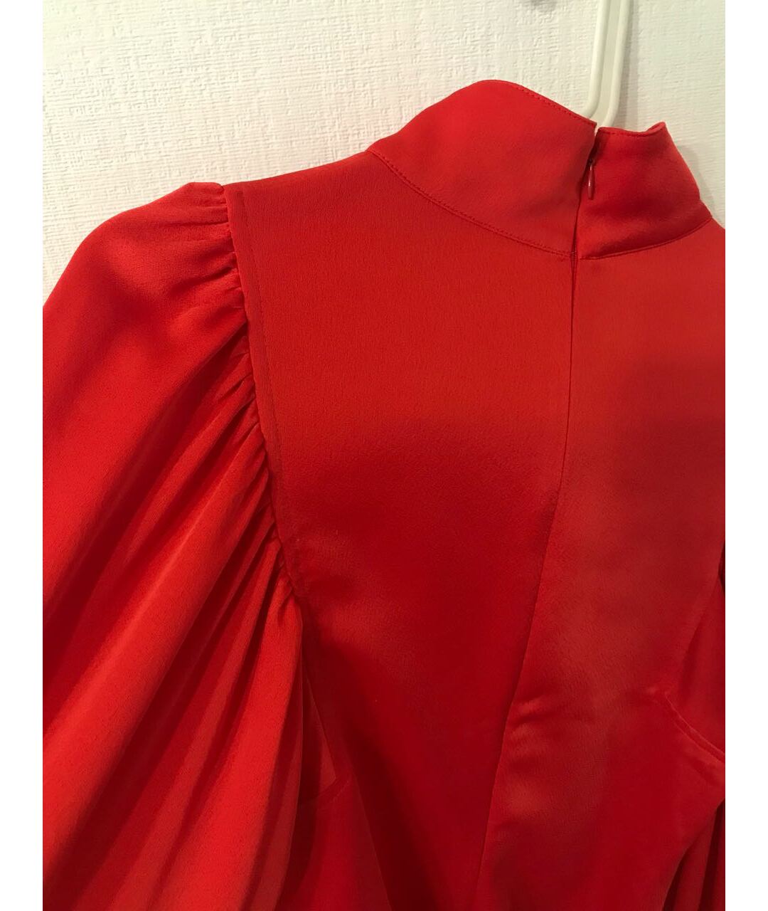 SELF-PORTRAIT Красная полиэстеровая рубашка, фото 4