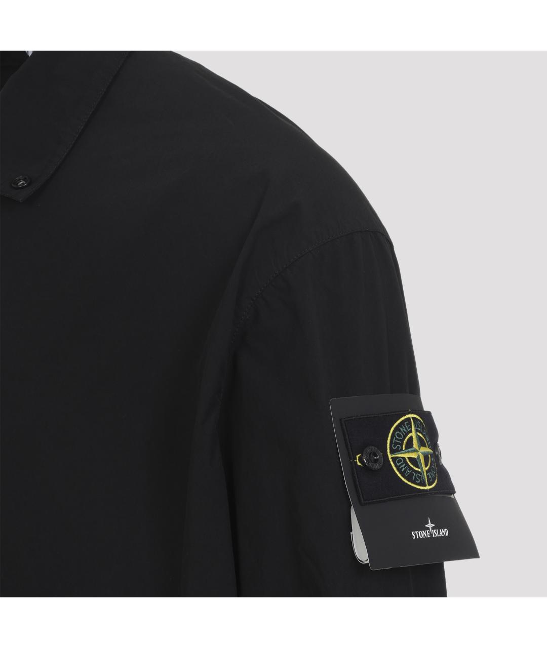 STONE ISLAND Черная полиэстеровая куртка, фото 3