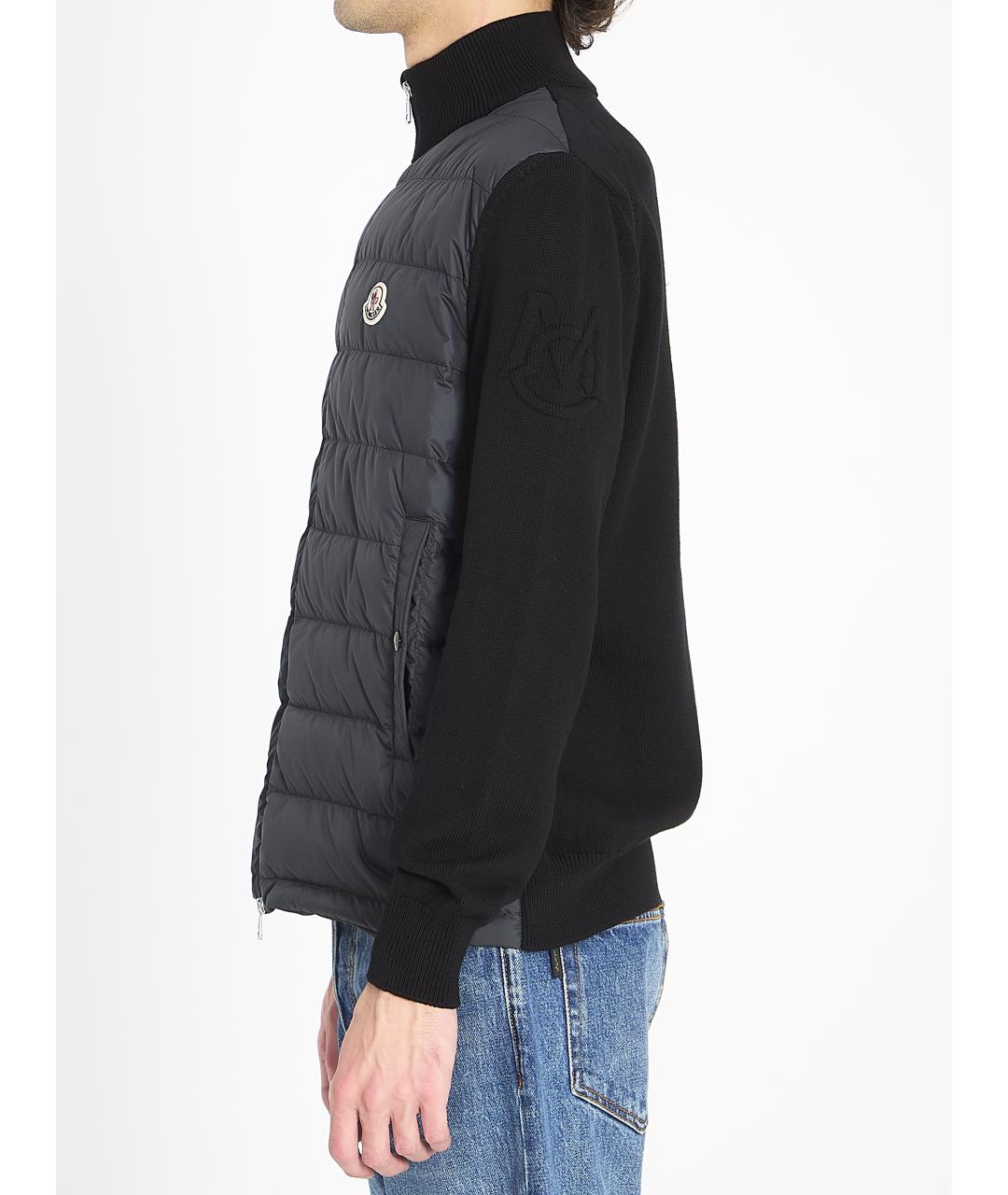MONCLER Черная хлопковая куртка, фото 3