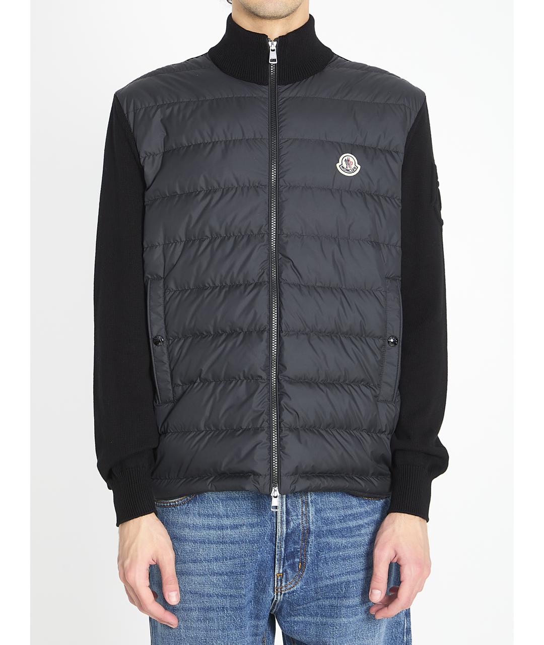 MONCLER Черная хлопковая куртка, фото 6