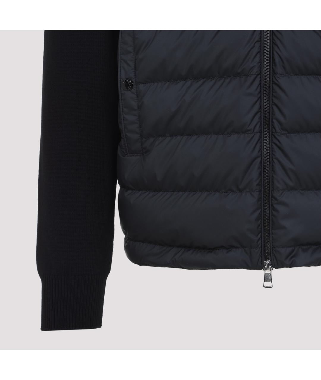 MONCLER Черная хлопковая куртка, фото 5