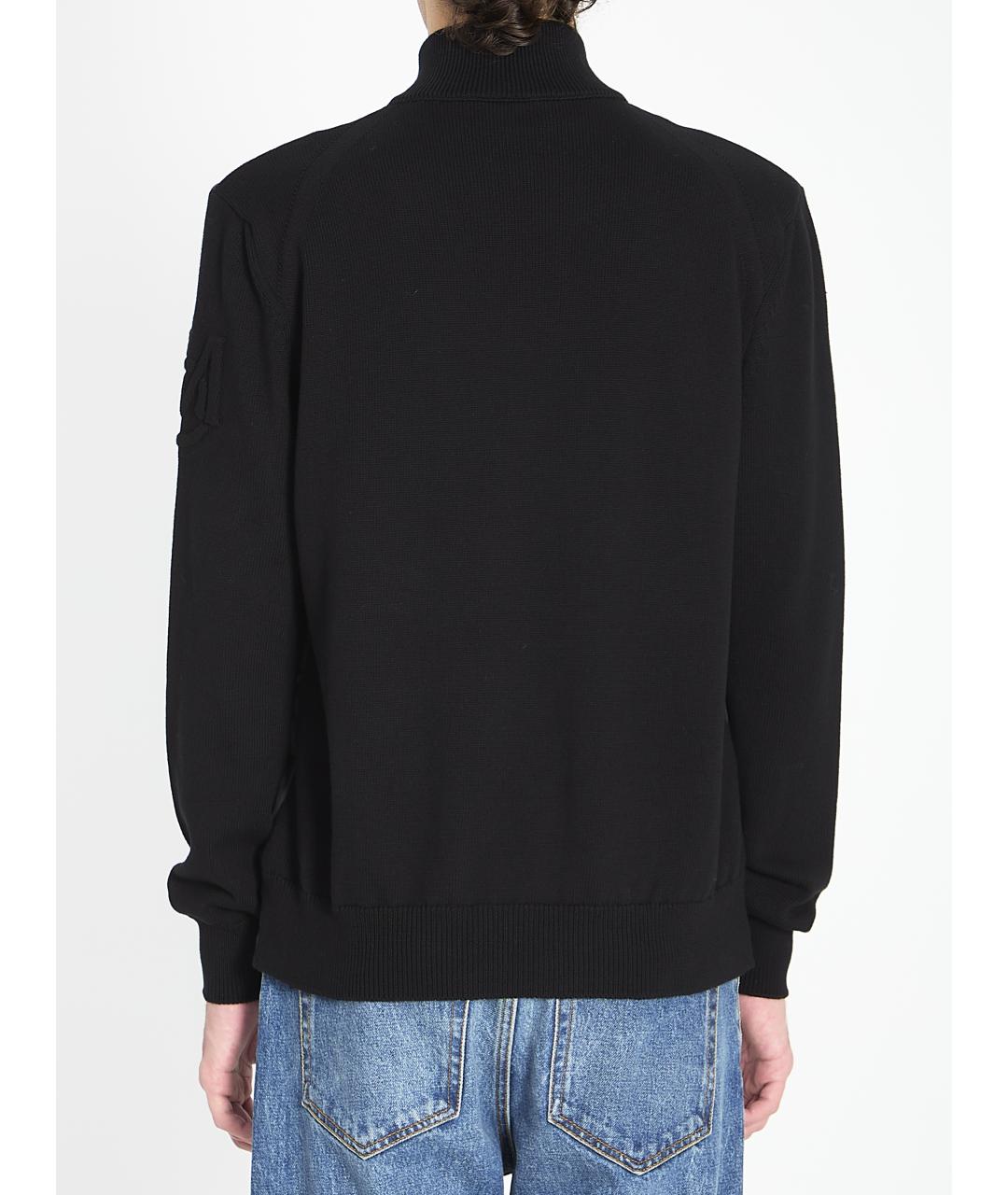 MONCLER Черная хлопковая куртка, фото 4