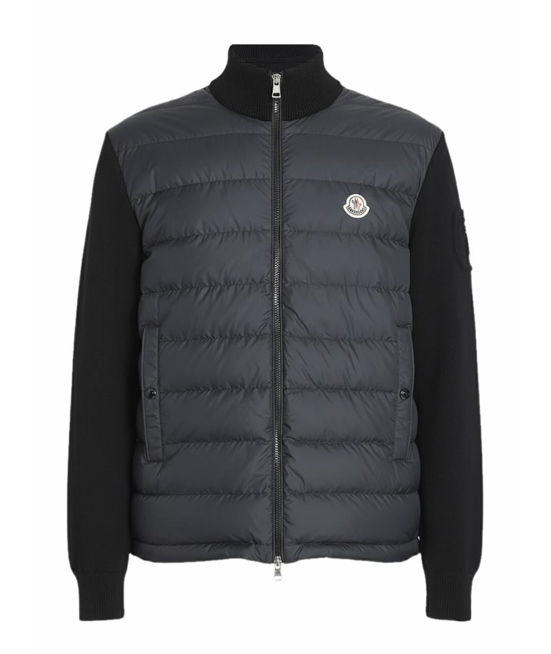 MONCLER Черная хлопковая куртка, фото 1