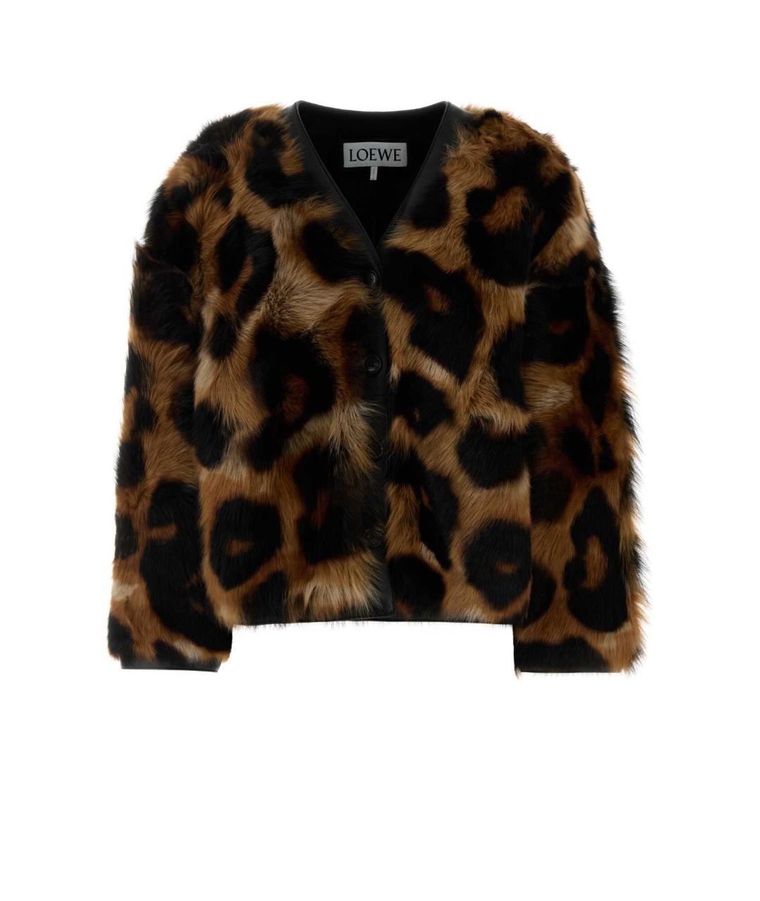 LOEWE Мульти меховая шуба, фото 2