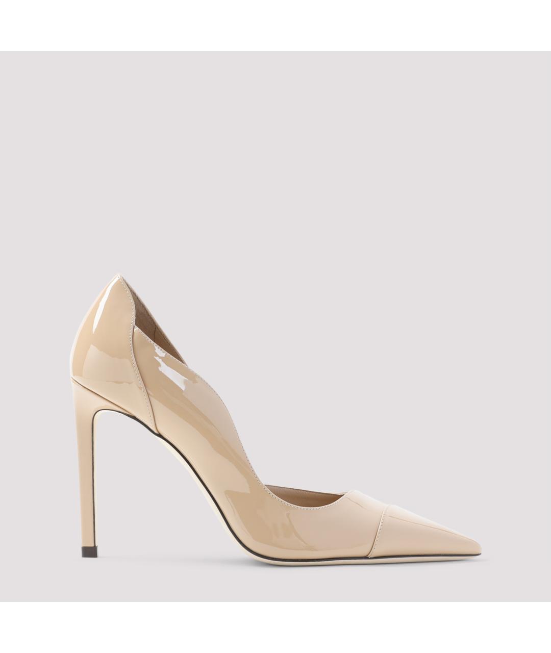 JIMMY CHOO Бежевые кожаные туфли, фото 2